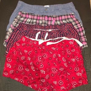 Lot Of 4 Women’s Boxer Shorts